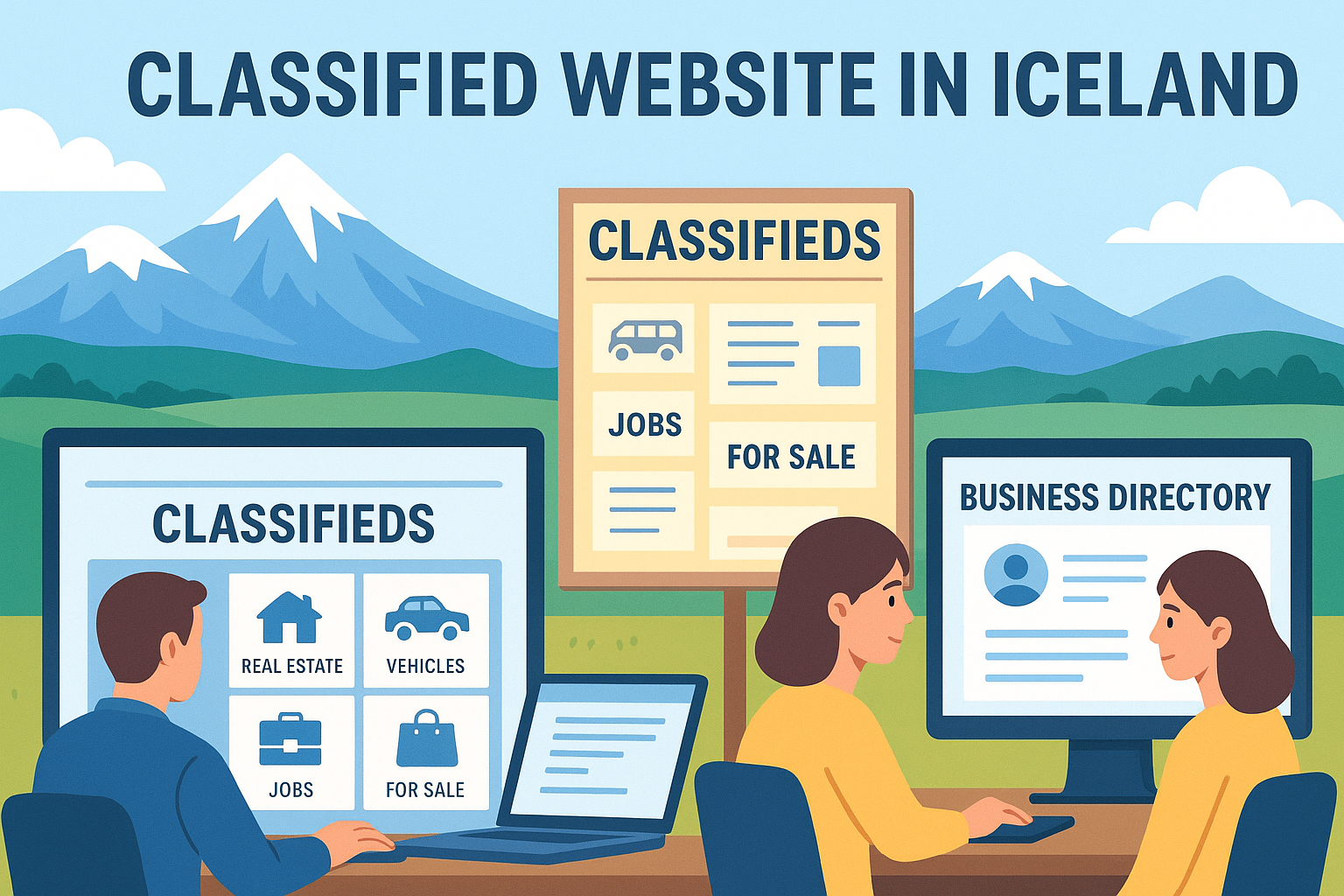 Top Free Classifieds and Business Directory Websites in Iceland